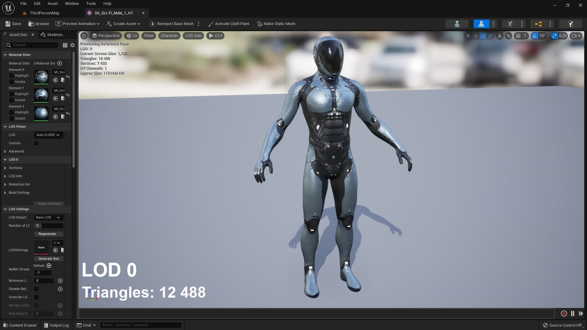 Sci-Fi Male 1 Low-poly 3D model_10