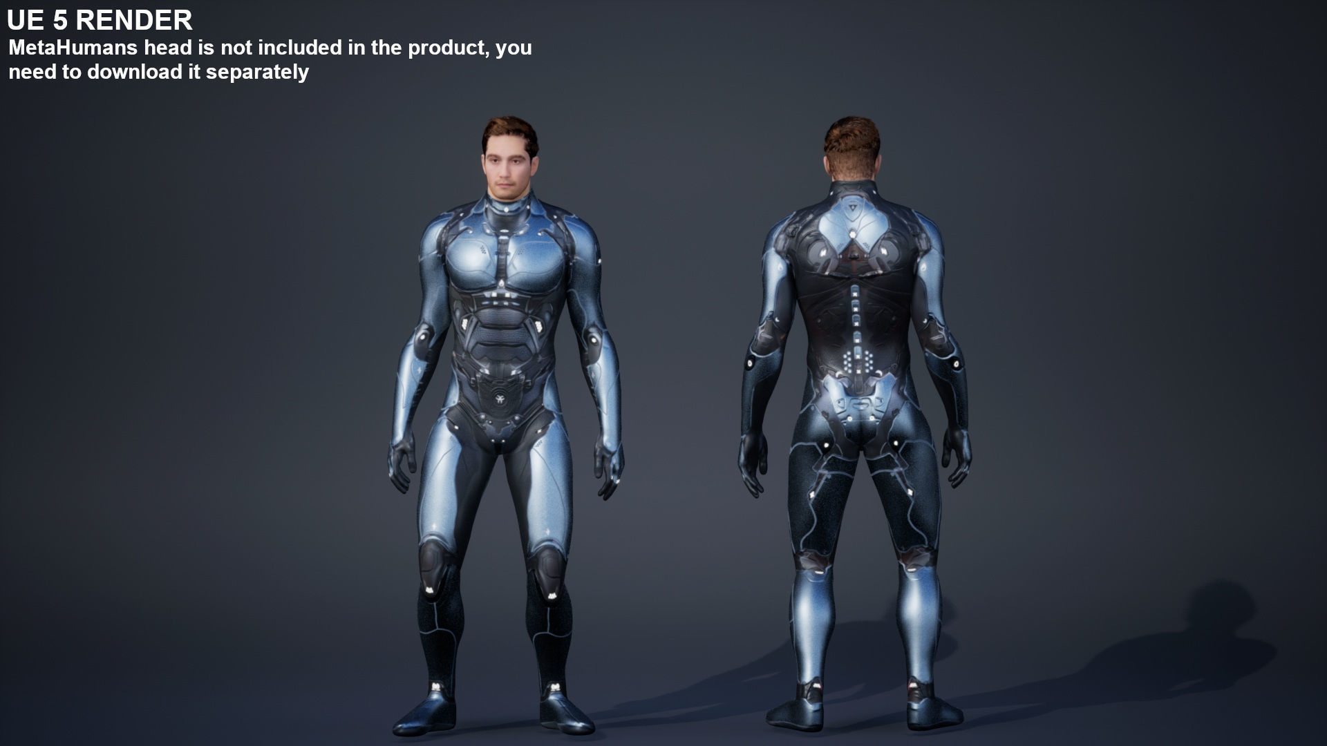Sci-Fi Male 1 Low-poly 3D model_7