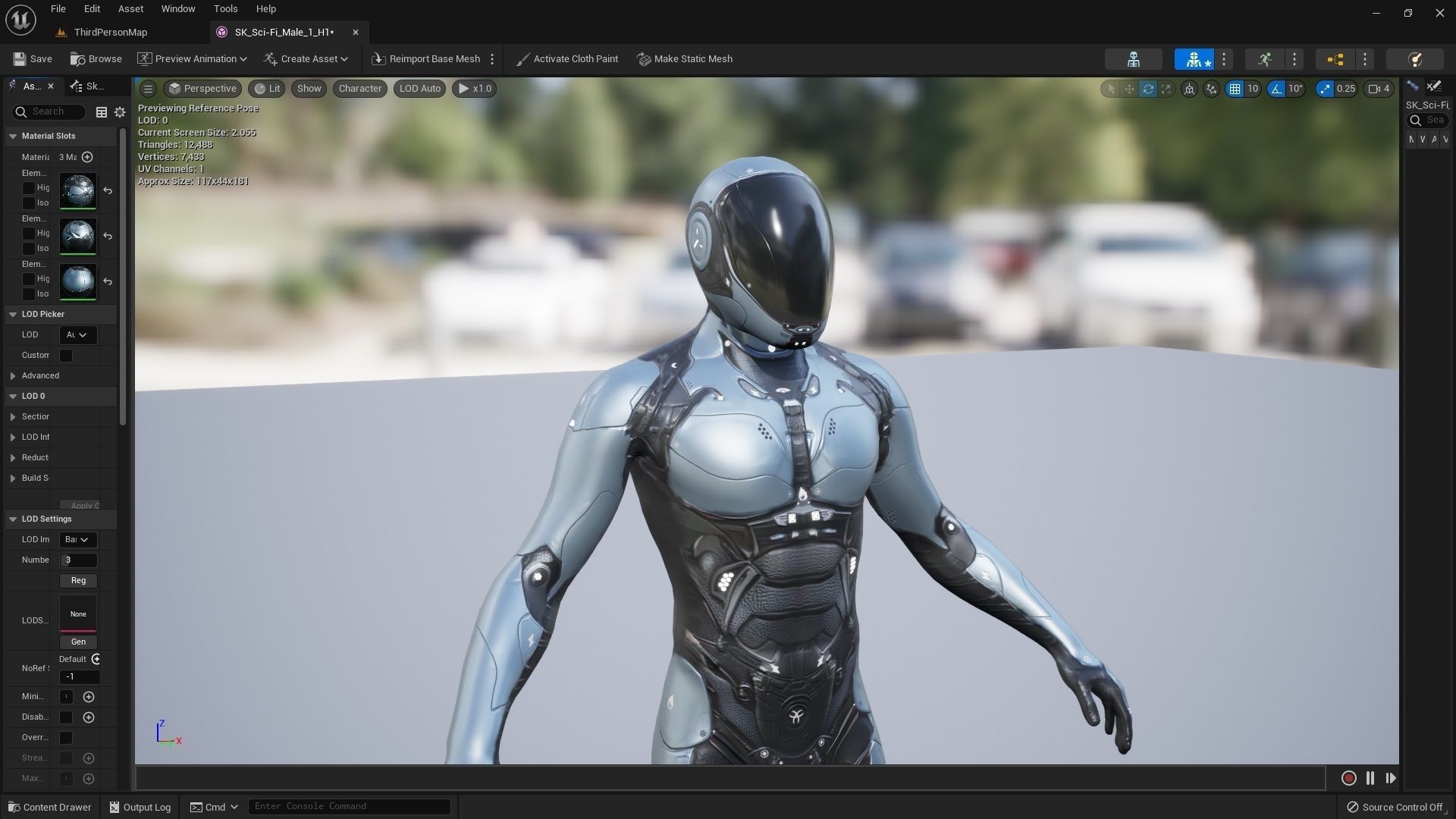 Sci-Fi Male 1 Low-poly 3D model_9