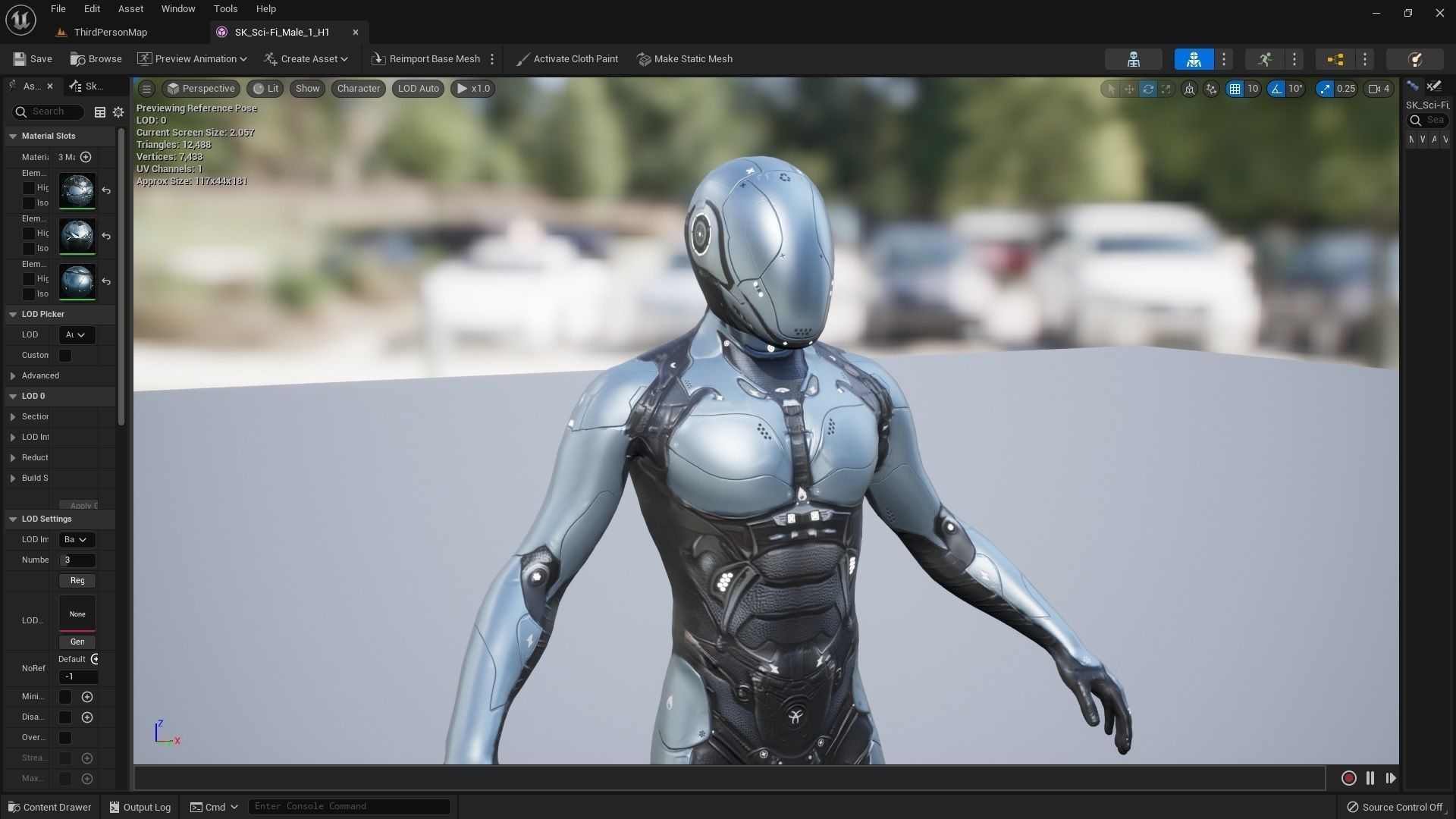 Sci-Fi Male 1 Low-poly 3D model_8
