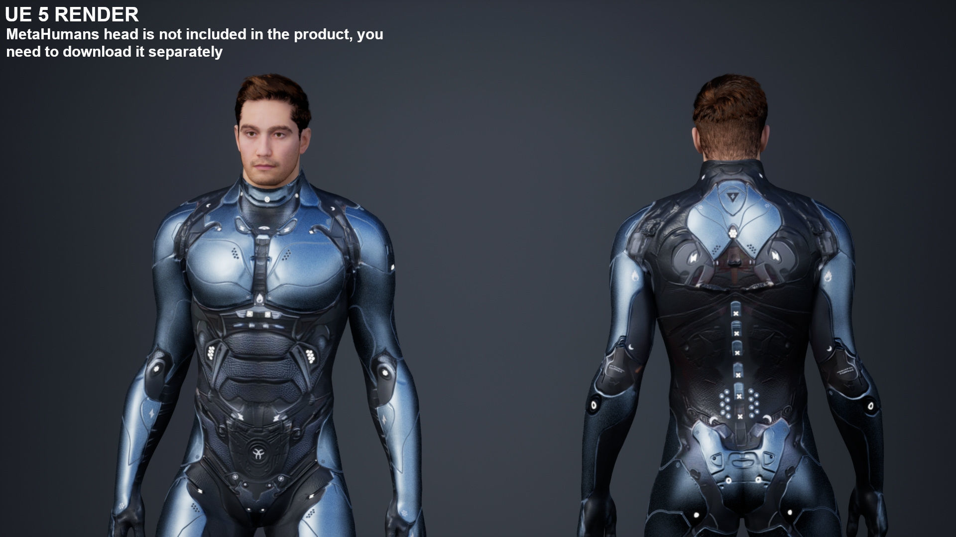 Sci-Fi Male 1 Low-poly 3D model_6