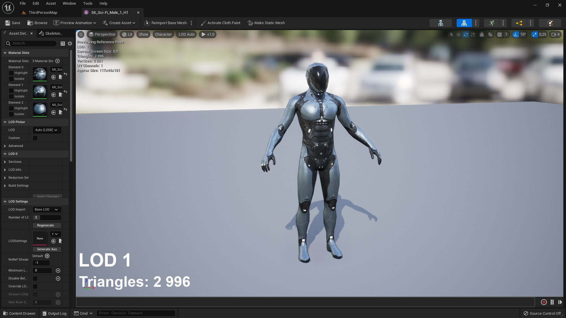 Sci-Fi Male 1 Low-poly 3D model_11