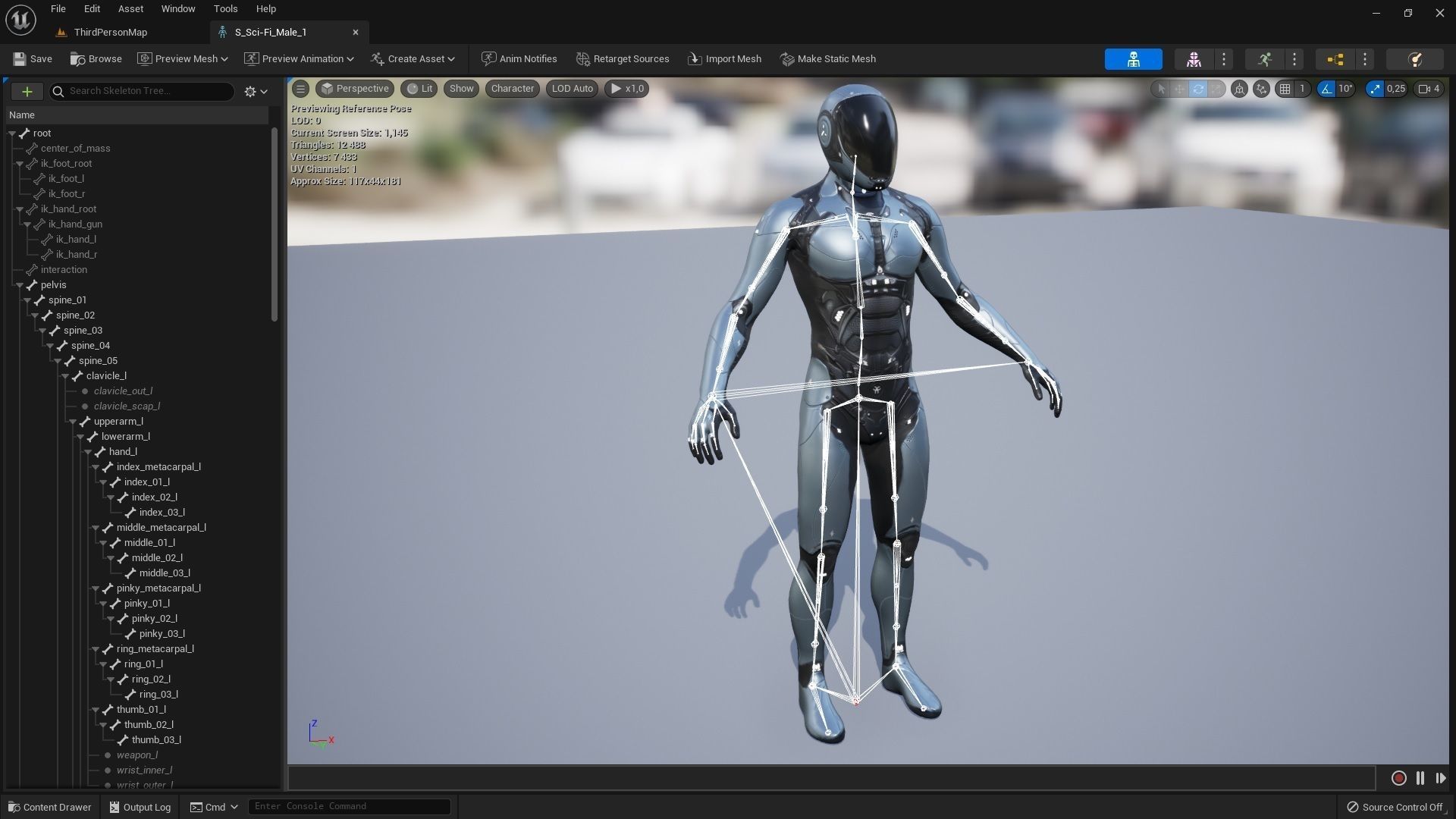 Sci-Fi Male 1 Low-poly 3D model_15