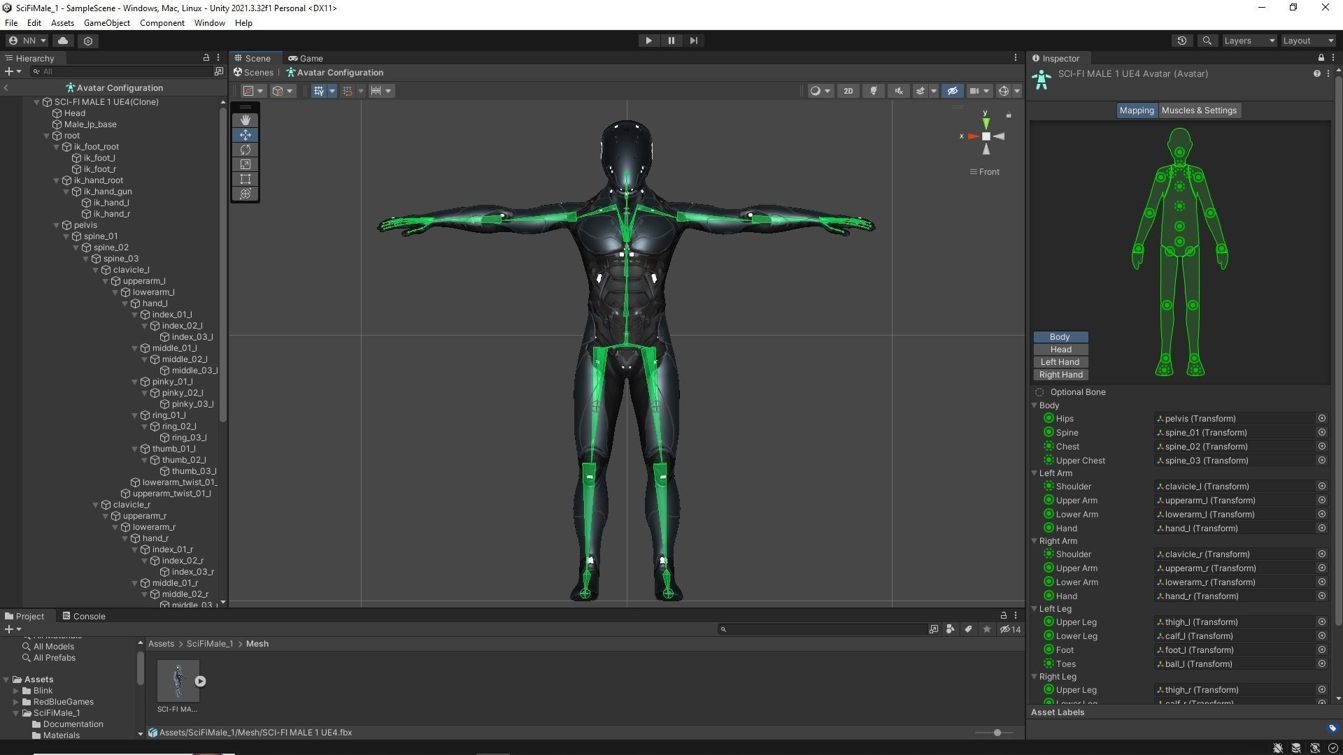 Sci-Fi Male 1 Low-poly 3D model_18