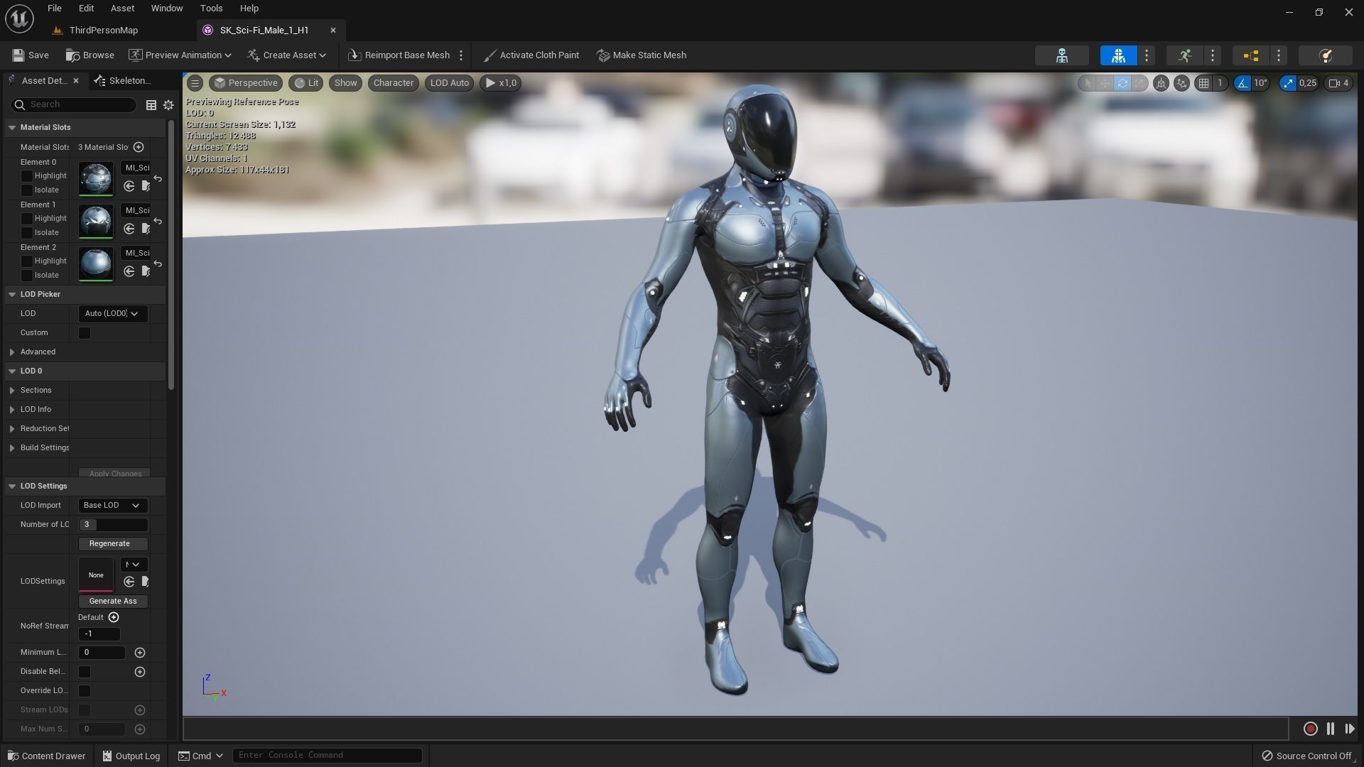 Sci-Fi Male 1 Low-poly 3D model_14