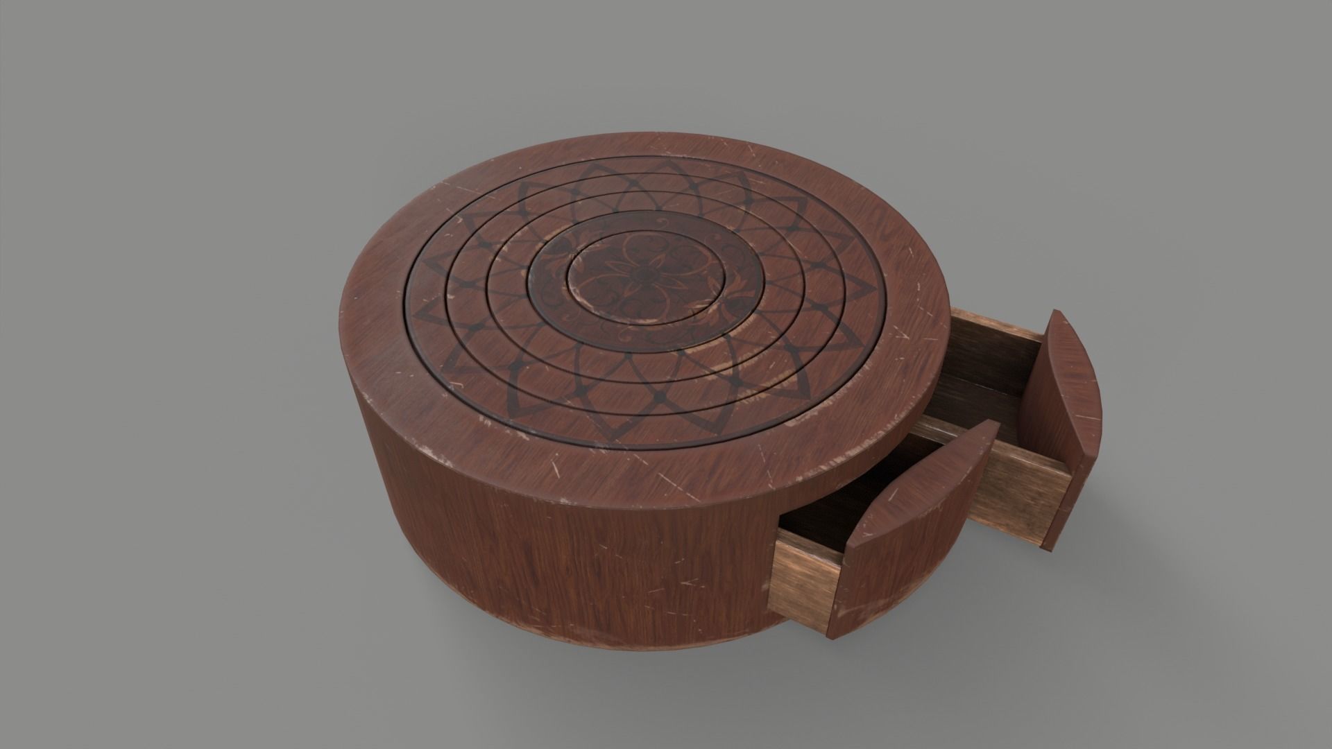 Puzzle Circle Prop Low-poly 3D model_8