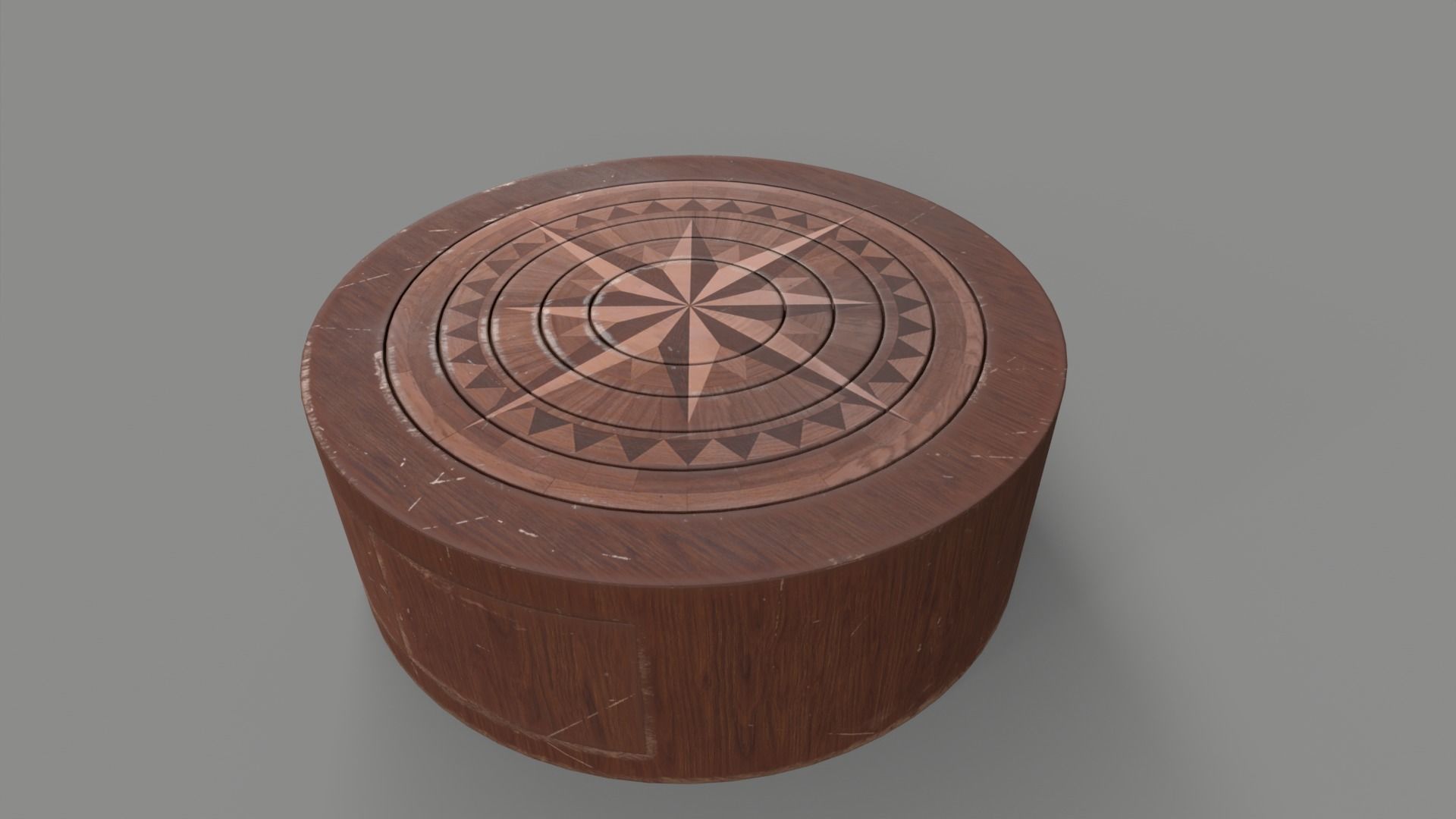 Puzzle Circle Prop Low-poly 3D model_1