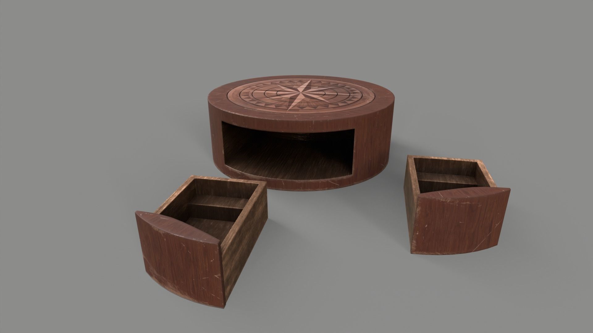 Puzzle Circle Prop Low-poly 3D model_9