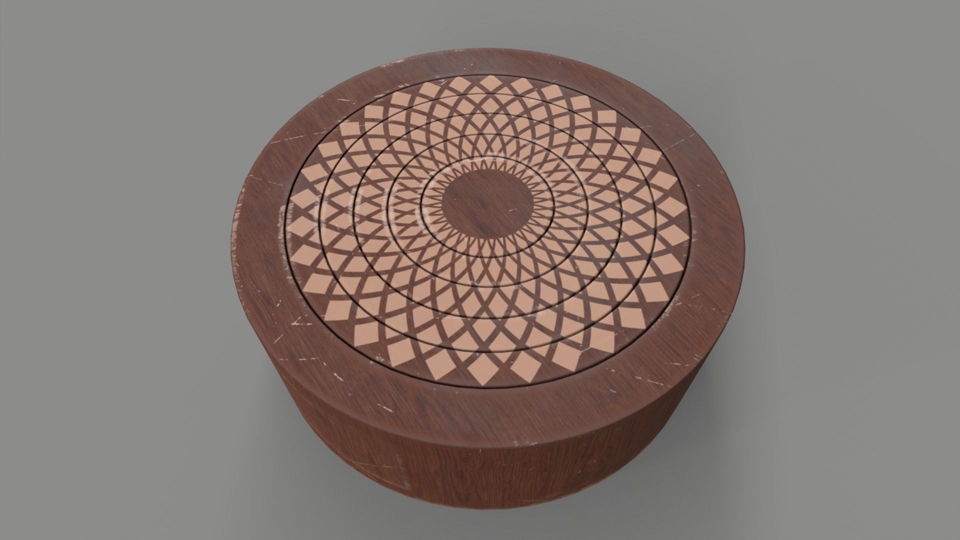 Puzzle Circle Prop Low-poly 3D model_5