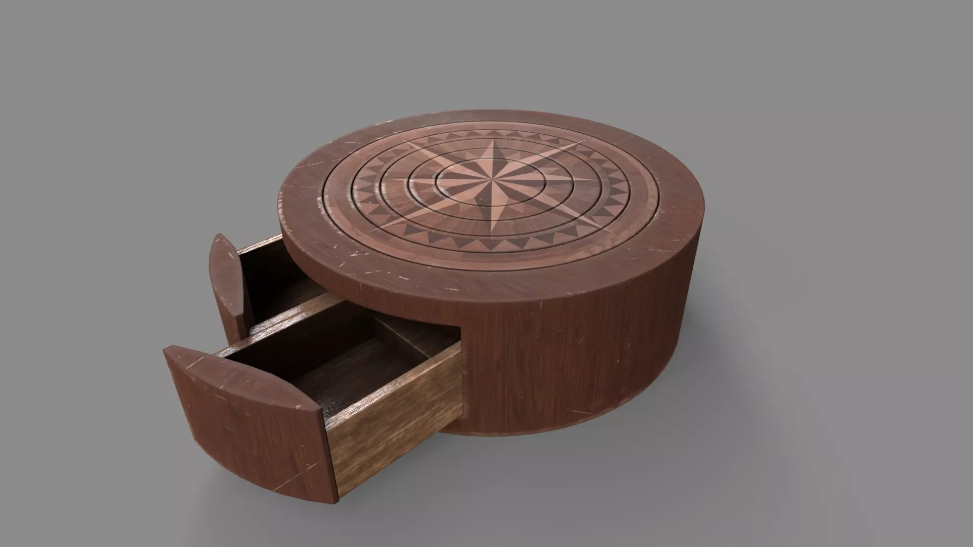 Puzzle Circle Prop Low-poly 3D model_0