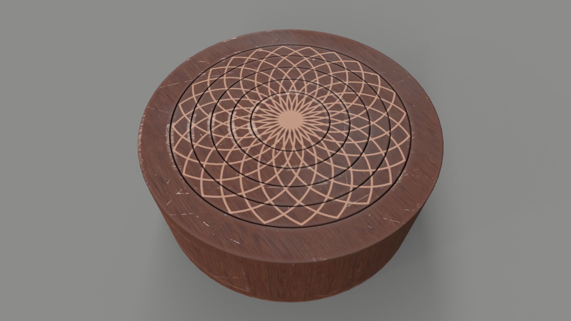 Puzzle Circle Prop Low-poly 3D model_7