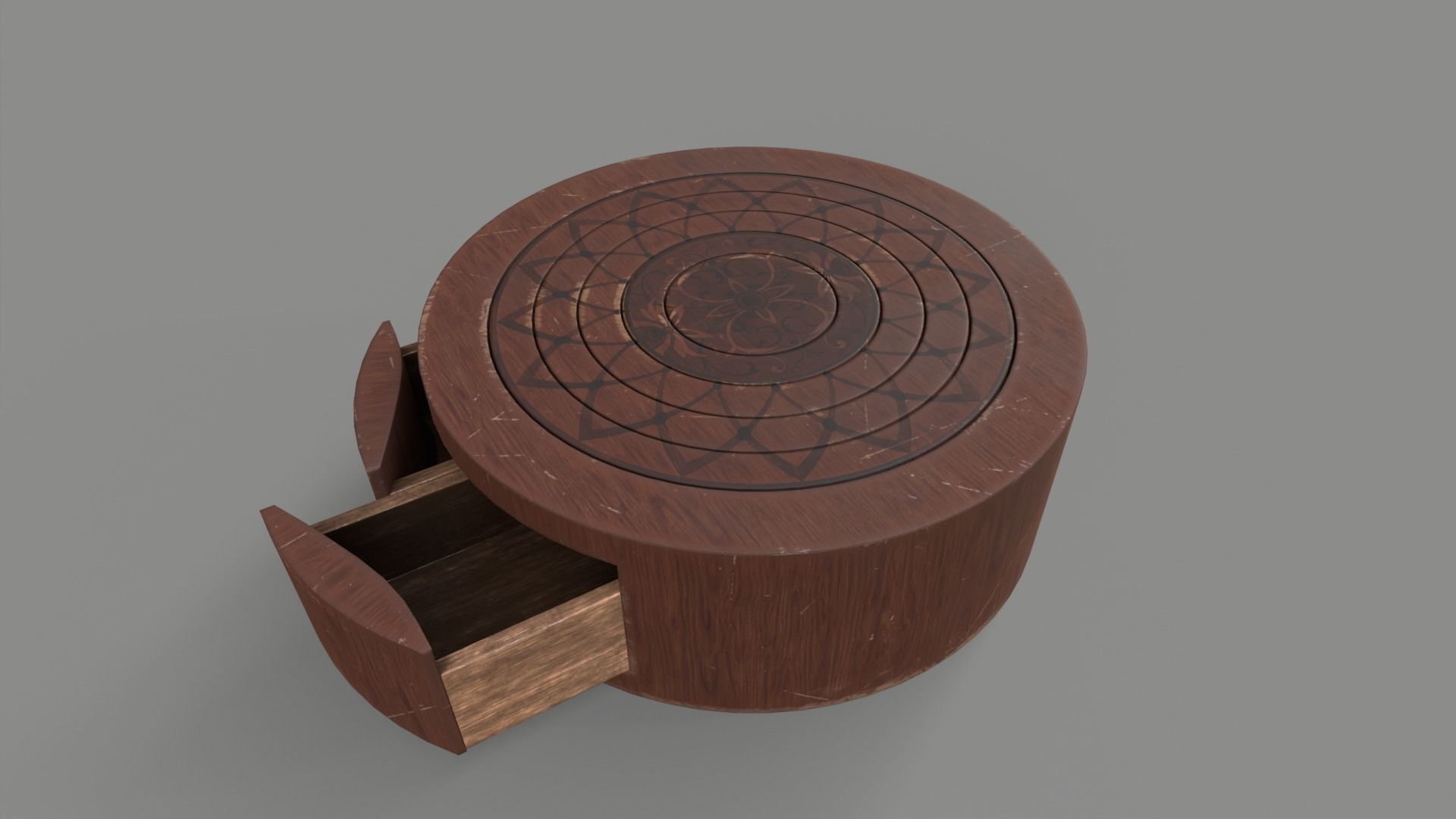 Puzzle Circle Prop Low-poly 3D model_6