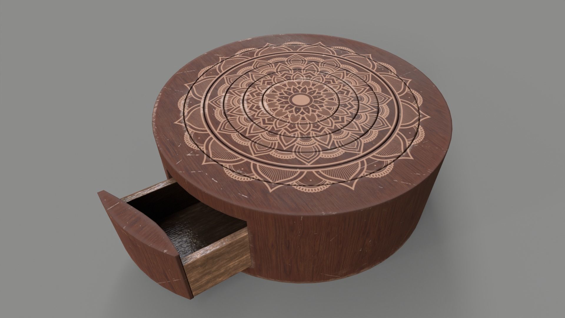 Puzzle Circle Prop Low-poly 3D model_4
