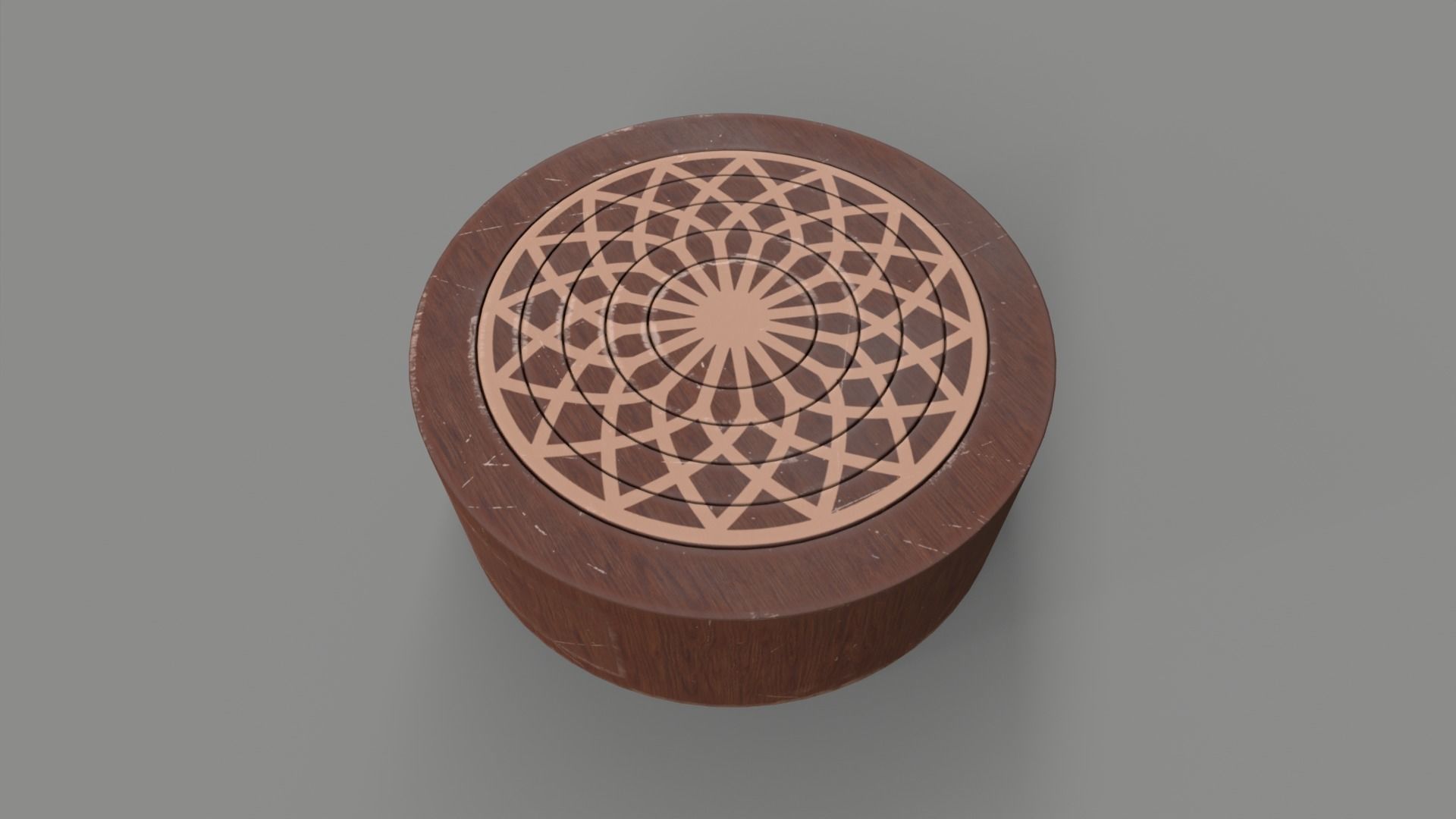 Puzzle Circle Prop Low-poly 3D model_15