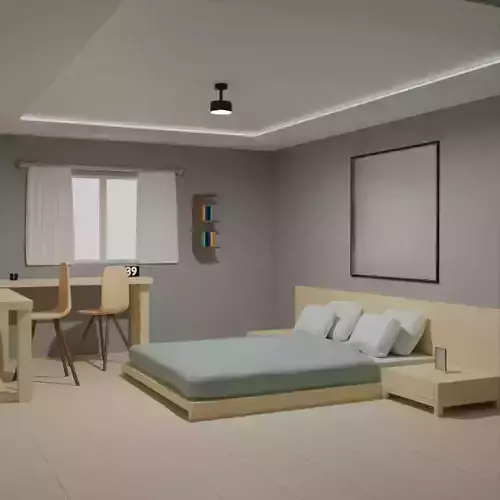 minimalist and modern bedroom