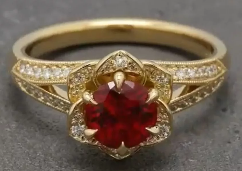 Anillo flor 3D model