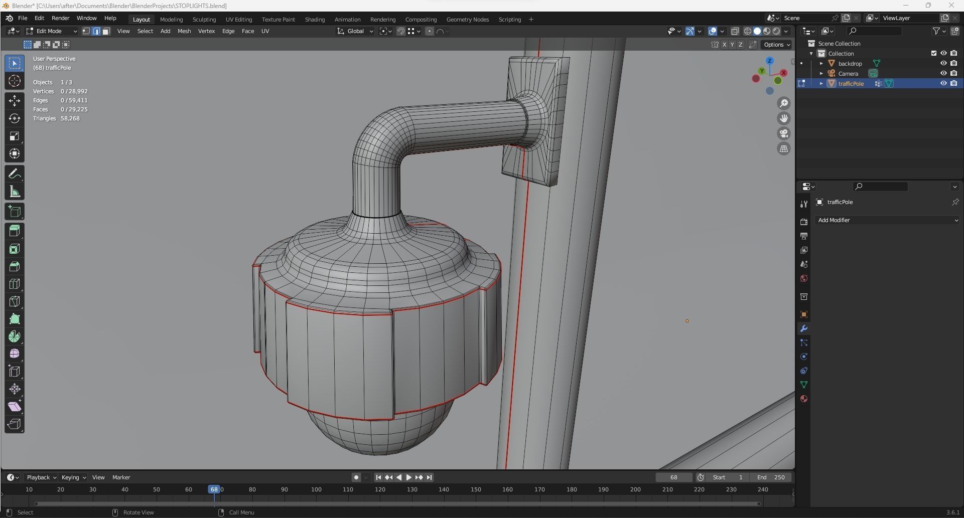 Traffic Lights 3D model_12