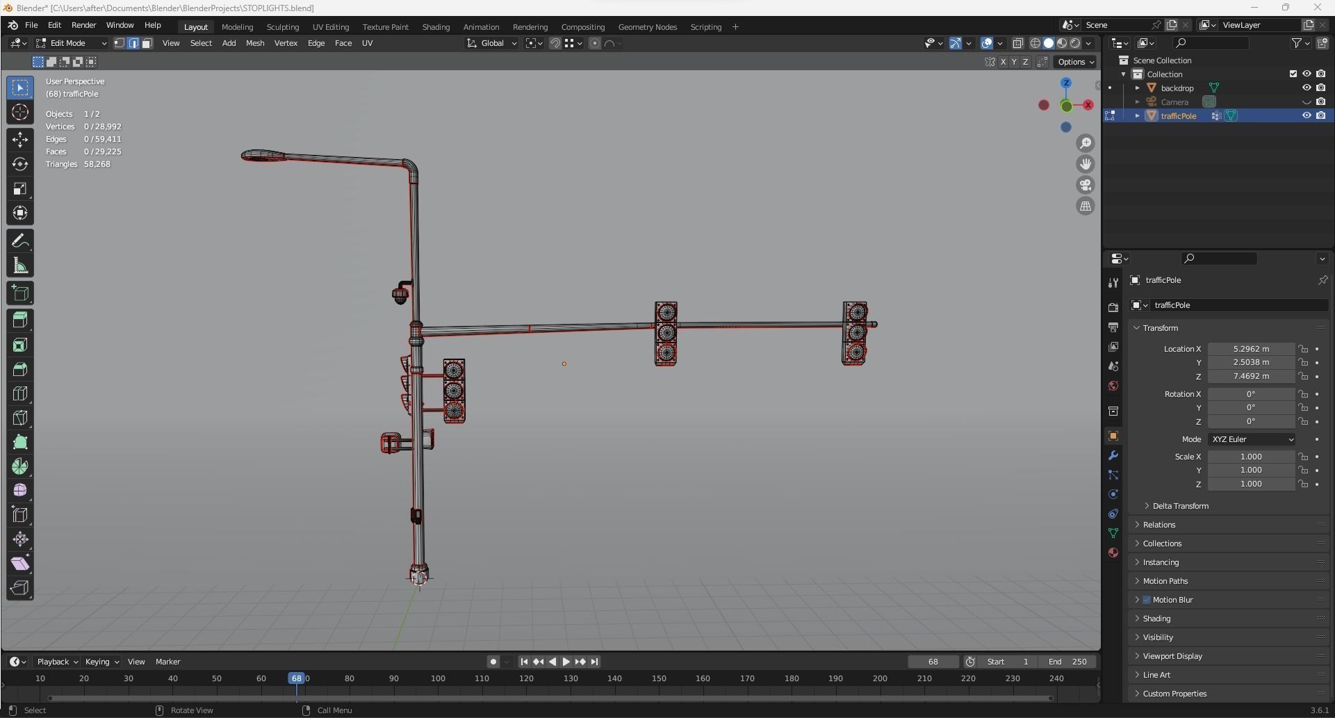 Traffic Lights 3D model_6