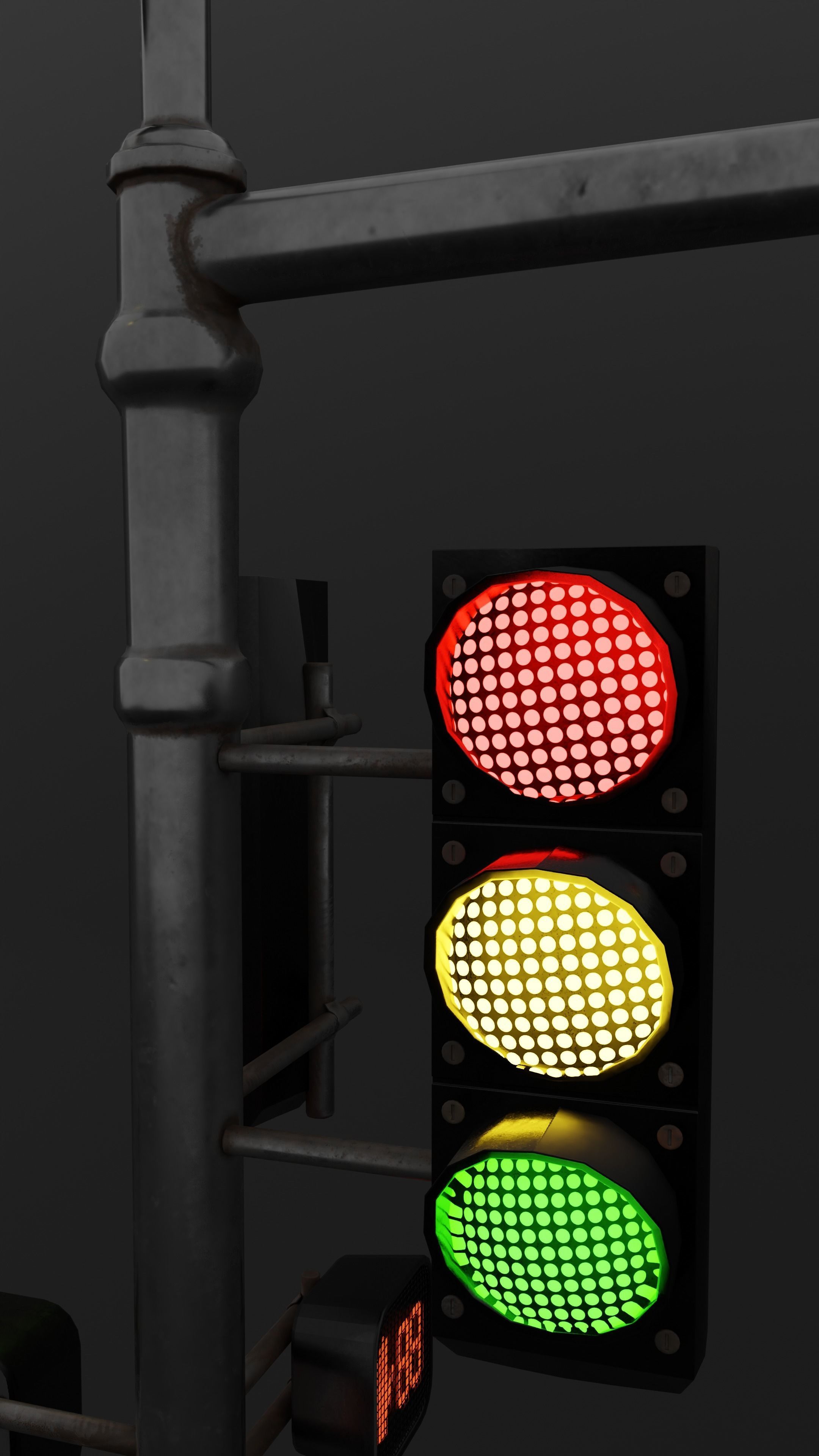 Traffic Lights 3D model_1
