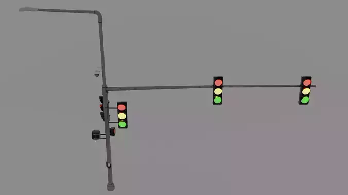 Traffic Lights 3D model