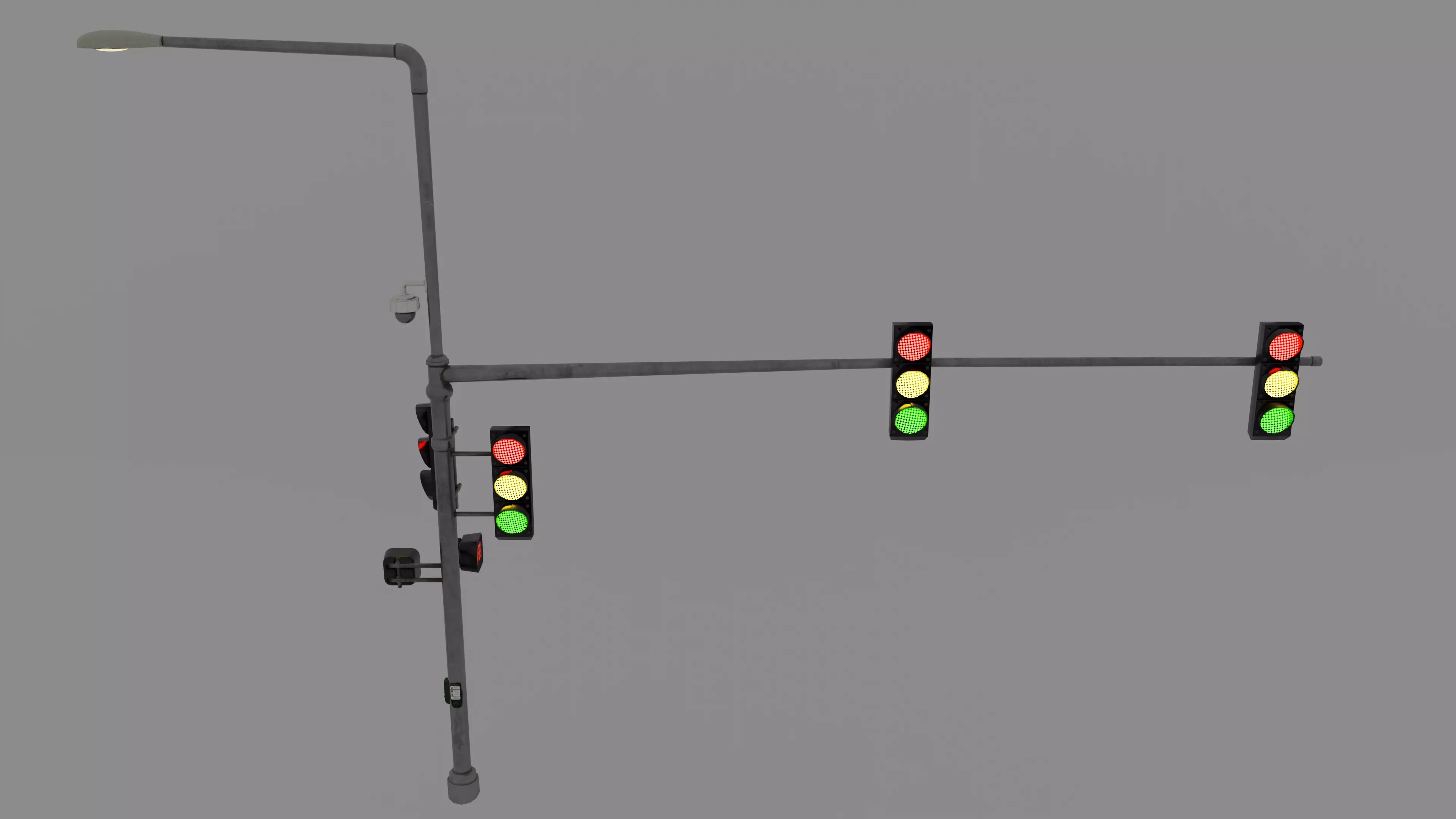 Traffic Lights 3D model_0