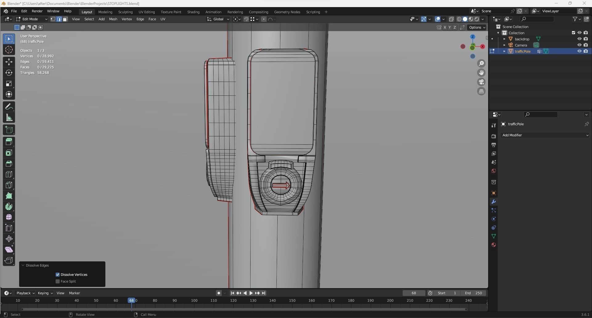 Traffic Lights 3D model_10