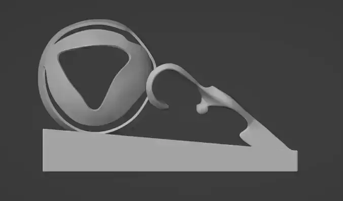 Pushing Man Figurine 3D print model