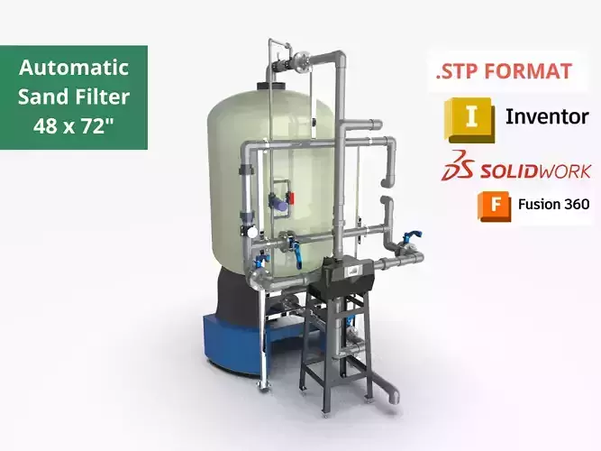 Automatic Sand Filter-48x72inch-Autovalve