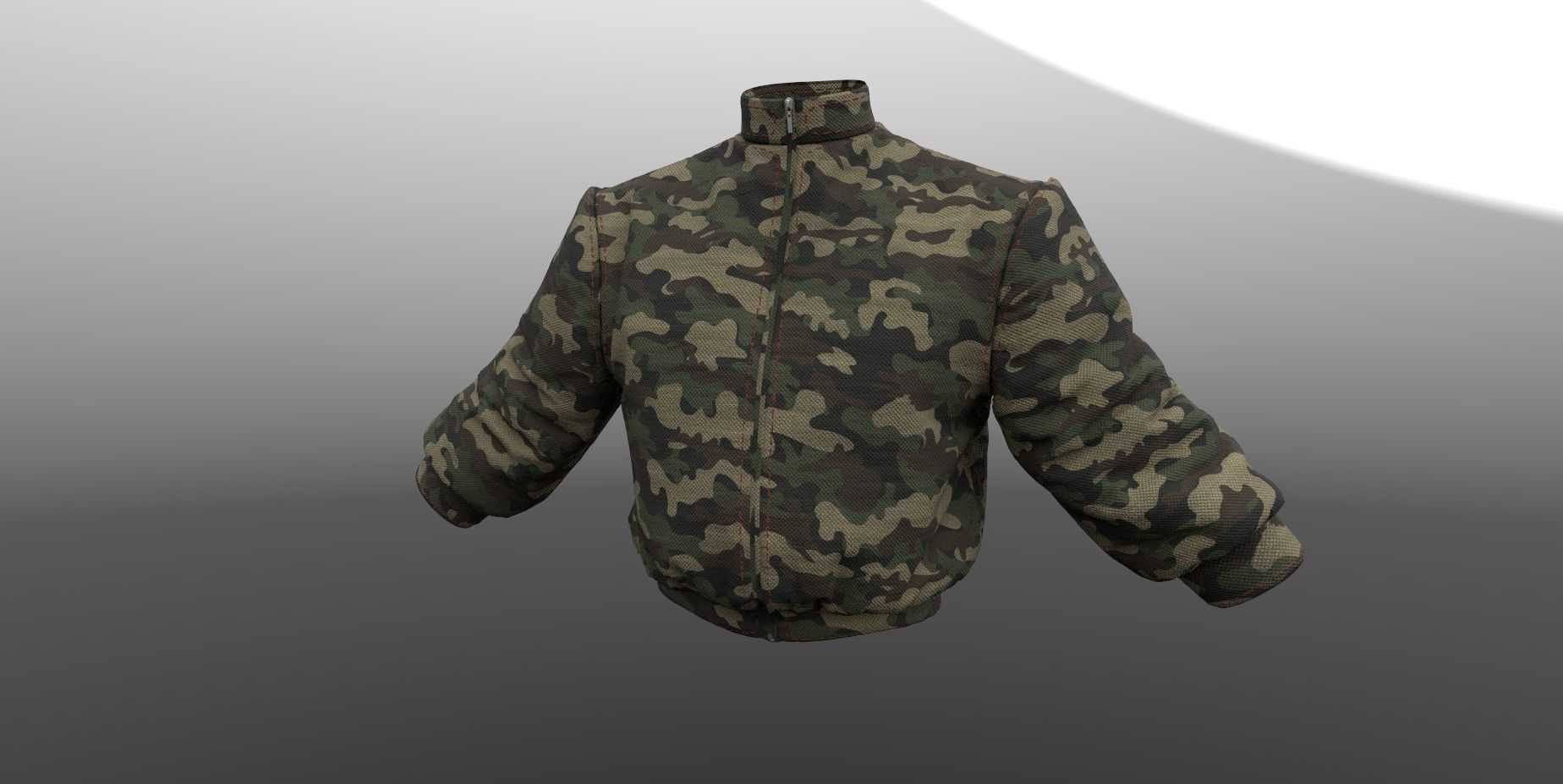 Female jacket PBR 4k Low-poly 3D model_3