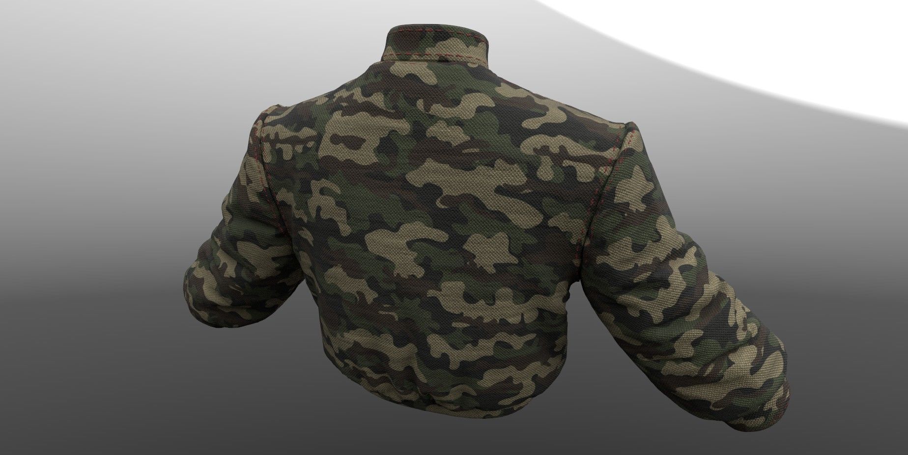 Female jacket PBR 4k Low-poly 3D model_5