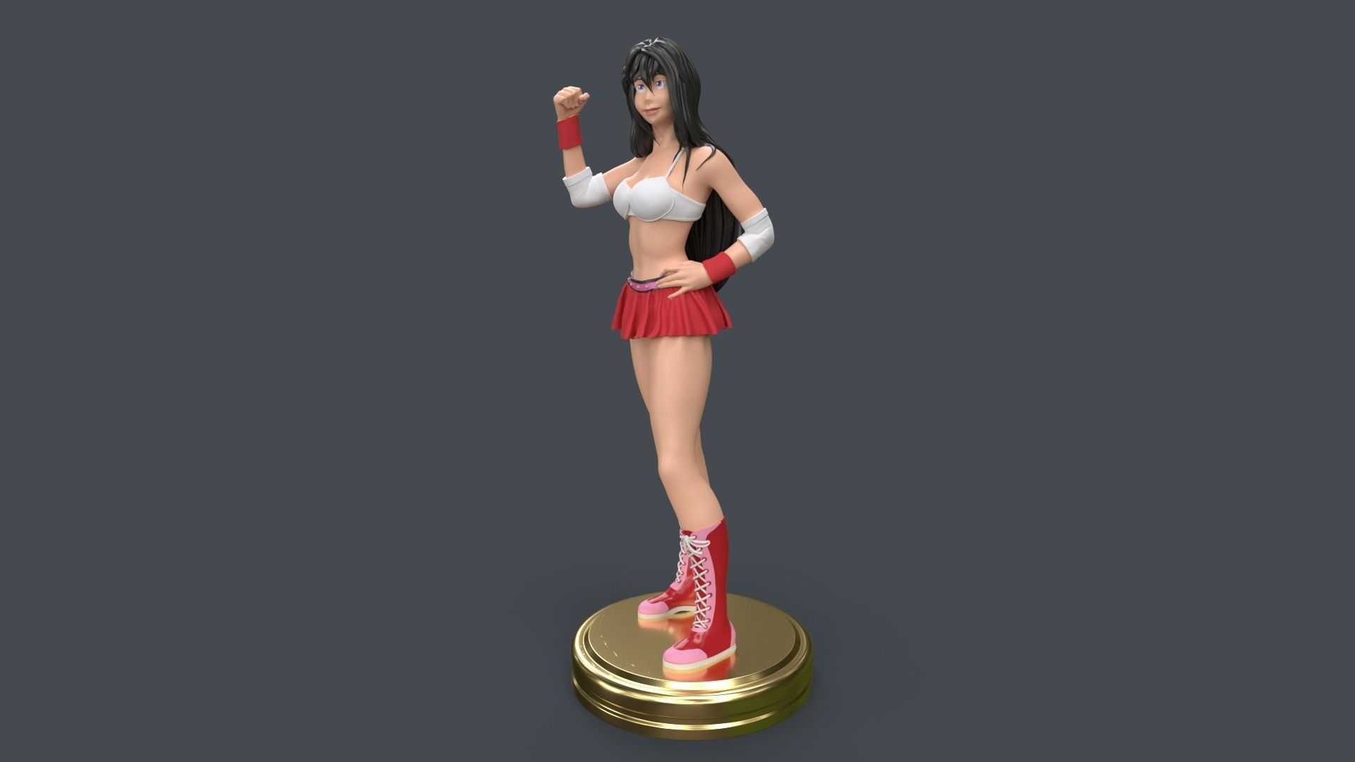 Female Professional Wrestlers B 3D Printing 3D print model_20