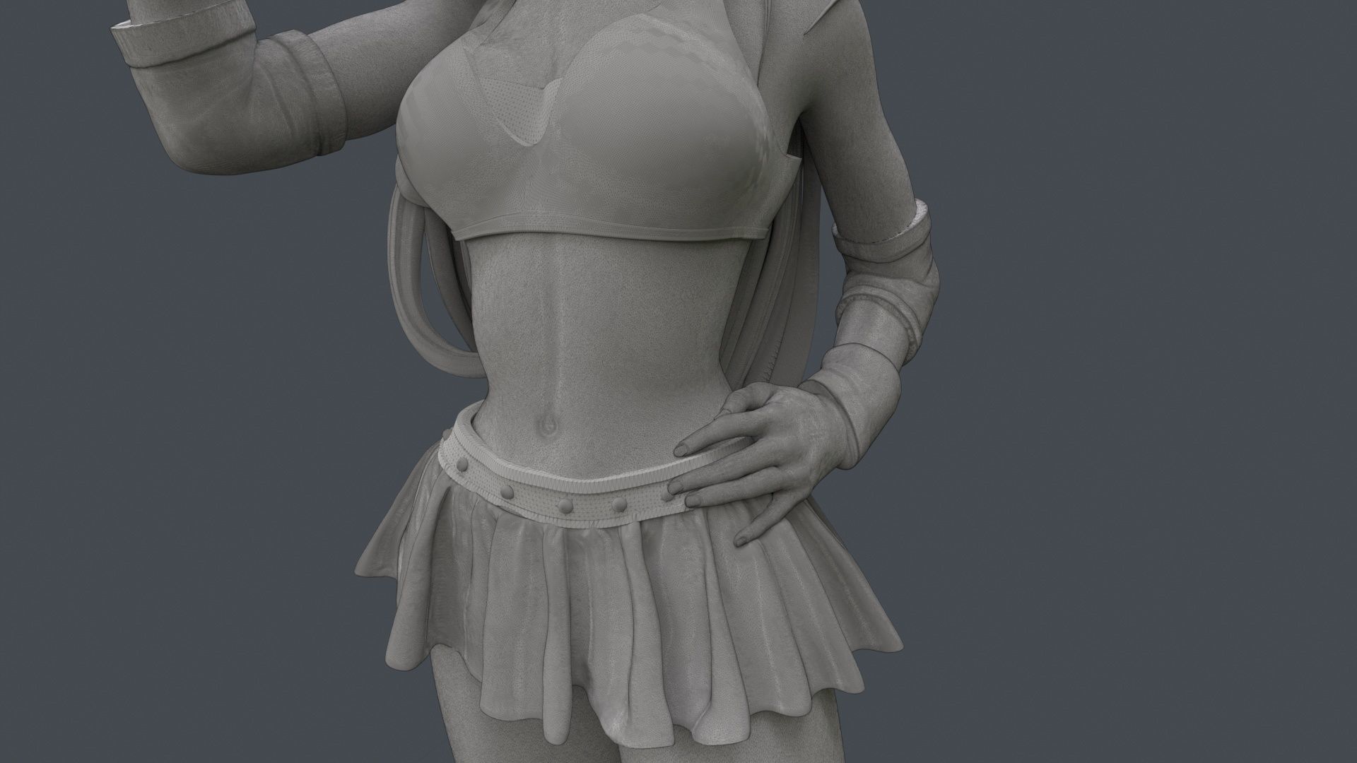 Female Professional Wrestlers B 3D Printing 3D print model_35