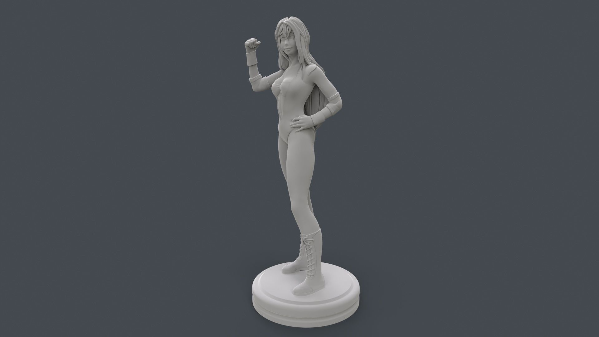 Female Professional Wrestlers B 3D Printing 3D print model_17