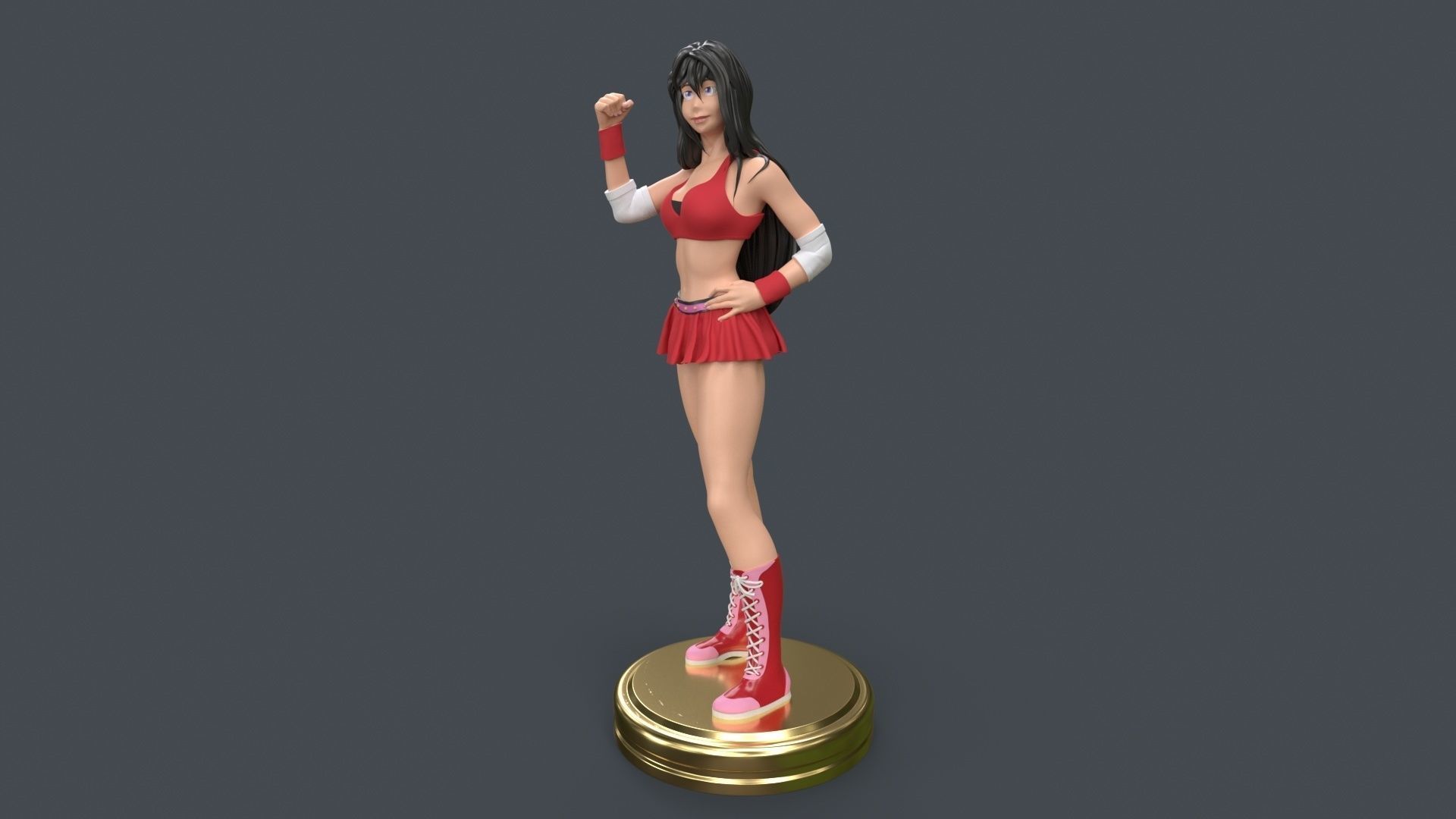 Female Professional Wrestlers B 3D Printing 3D print model_18