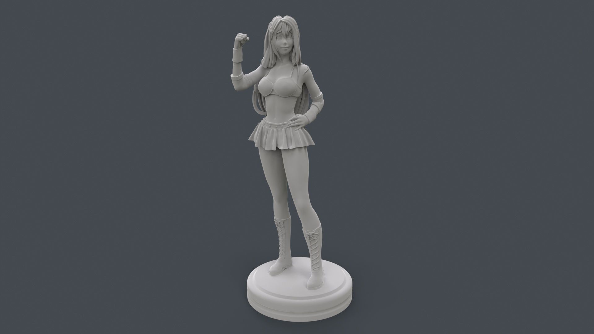 Female Professional Wrestlers B 3D Printing 3D print model_11