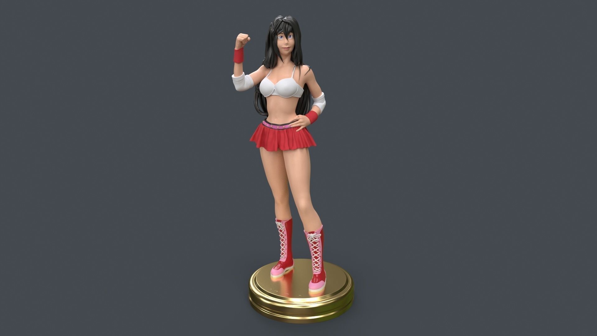 Female Professional Wrestlers B 3D Printing 3D print model_10
