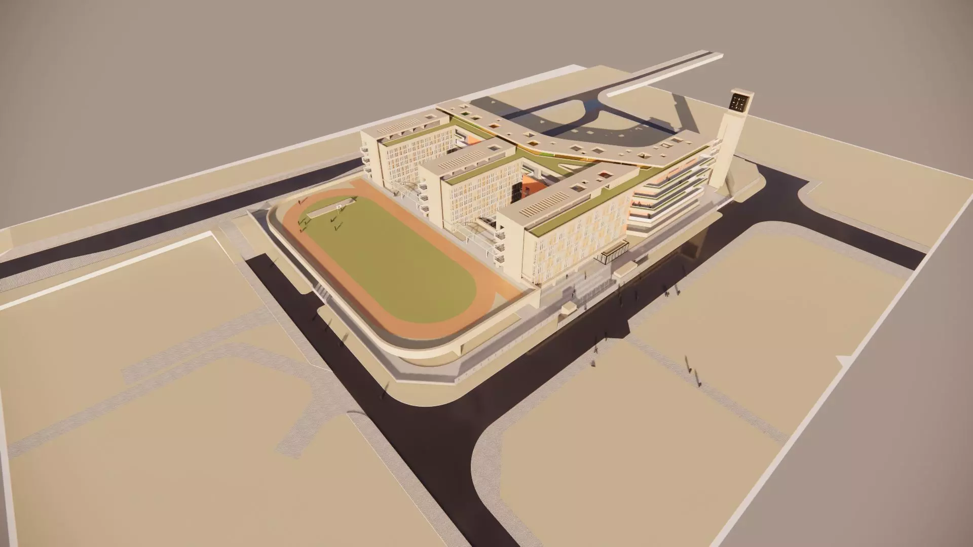 School-Orange 3D model_0