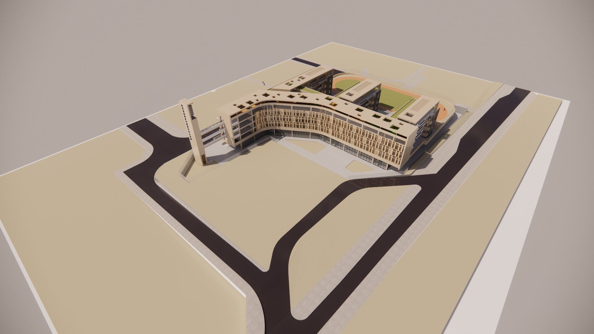 School-Orange 3D model_10