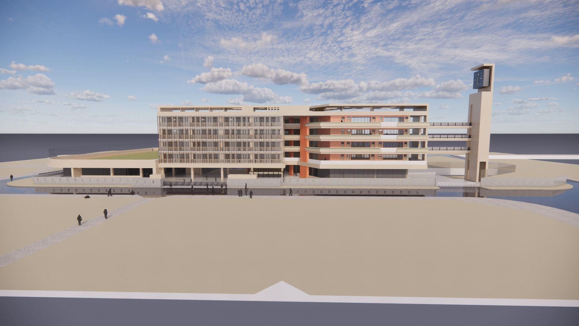 School-Orange 3D model_2