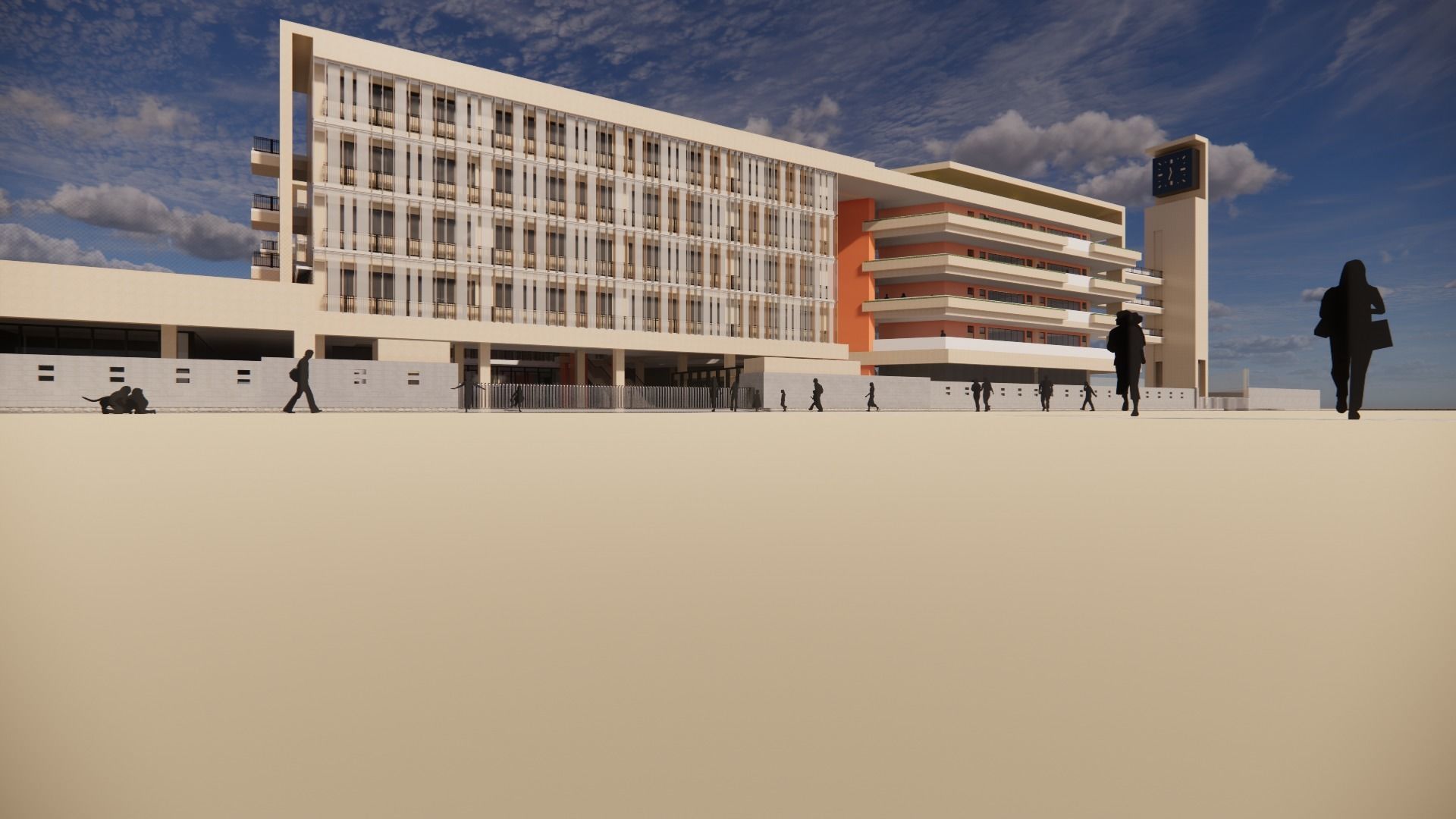 School-Orange 3D model_1