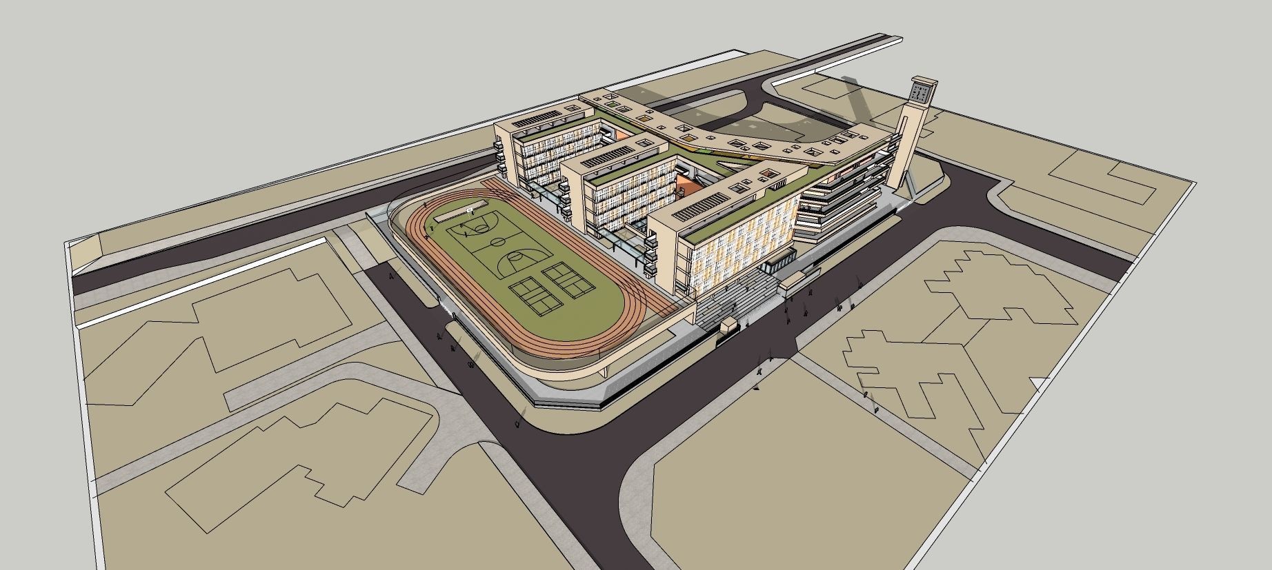 School-Orange 3D model_17