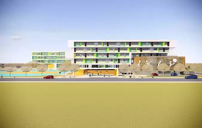 School-RAINBOW WORLD 3D model