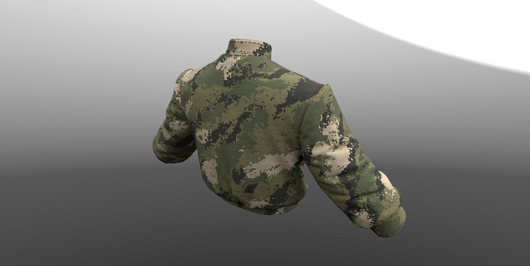 Female jacket PBR 4k Low-poly 3D model_5