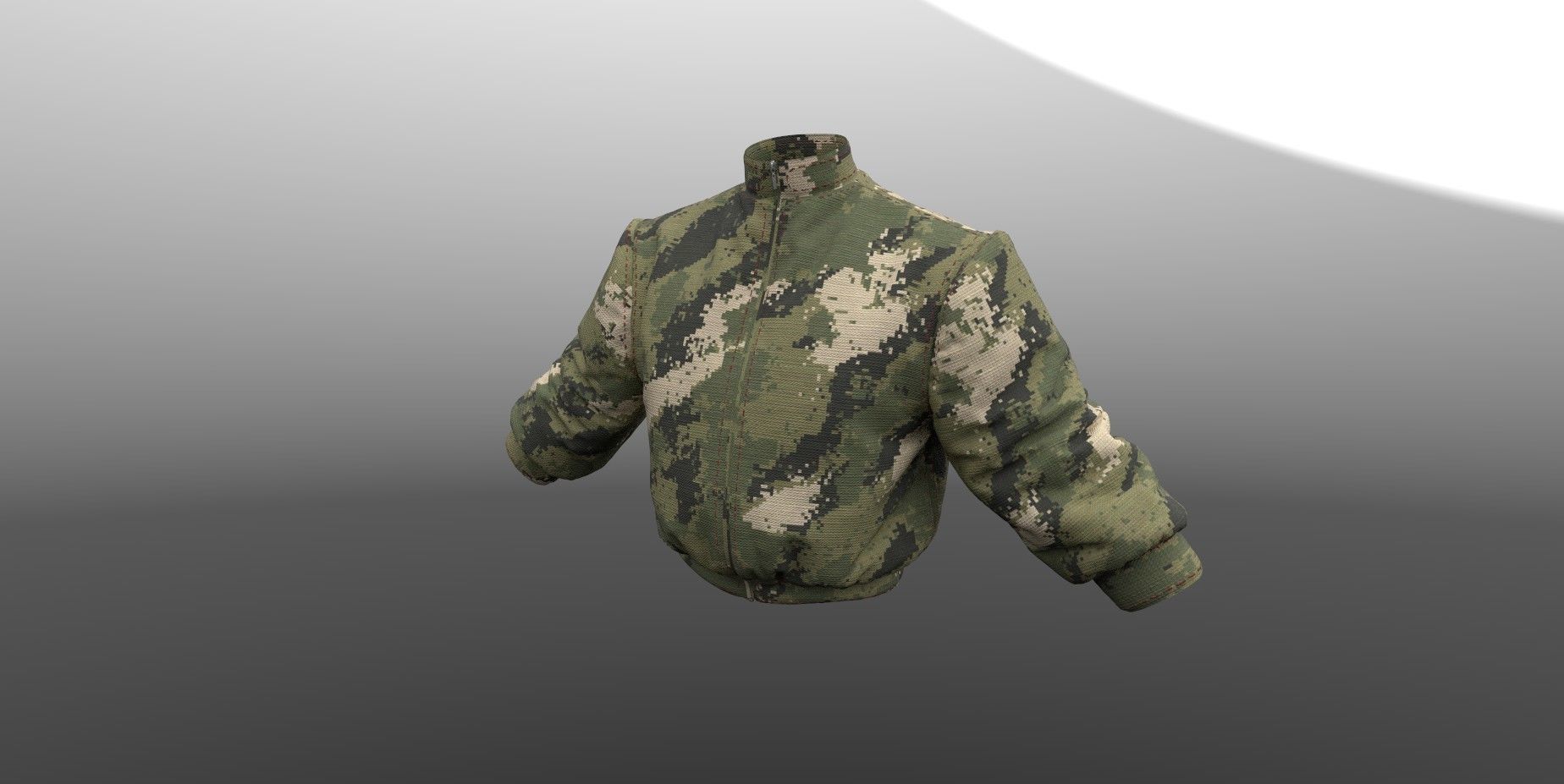 Female jacket PBR 4k Low-poly 3D model_2