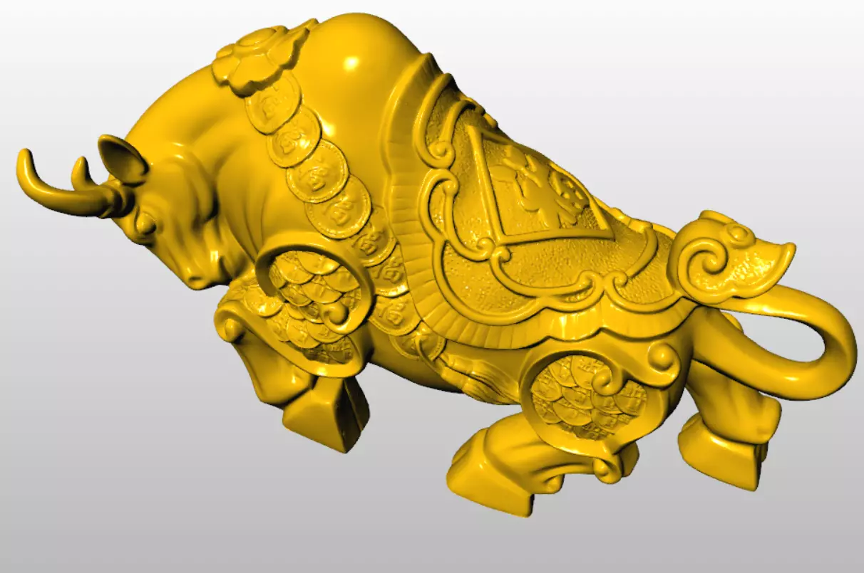 Bull gold Free 3D print model