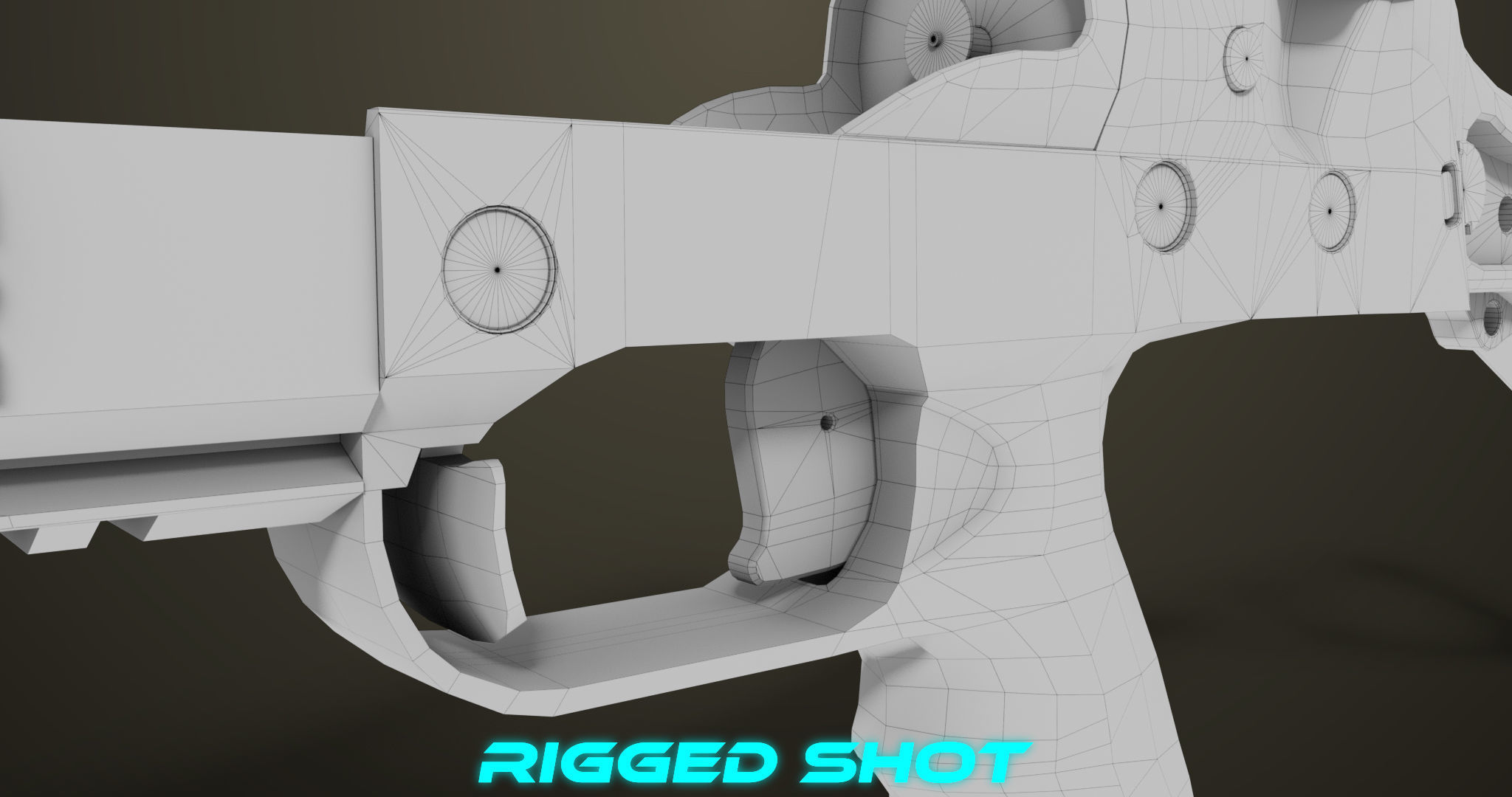 Grenade Launcher 06 Black All PBR Unity UE Textures Low-poly 3D model_40