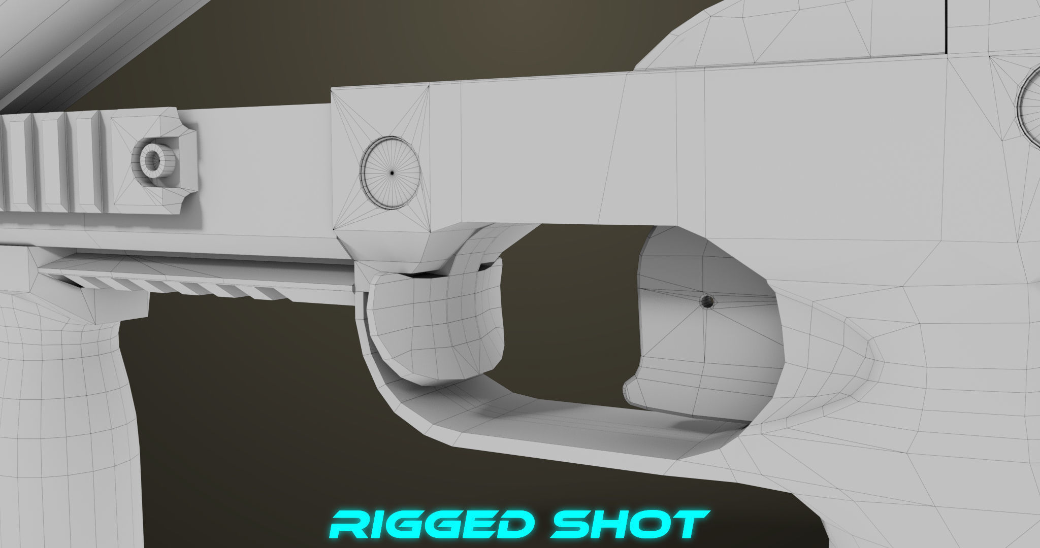 Grenade Launcher 06 Black All PBR Unity UE Textures Low-poly 3D model_38