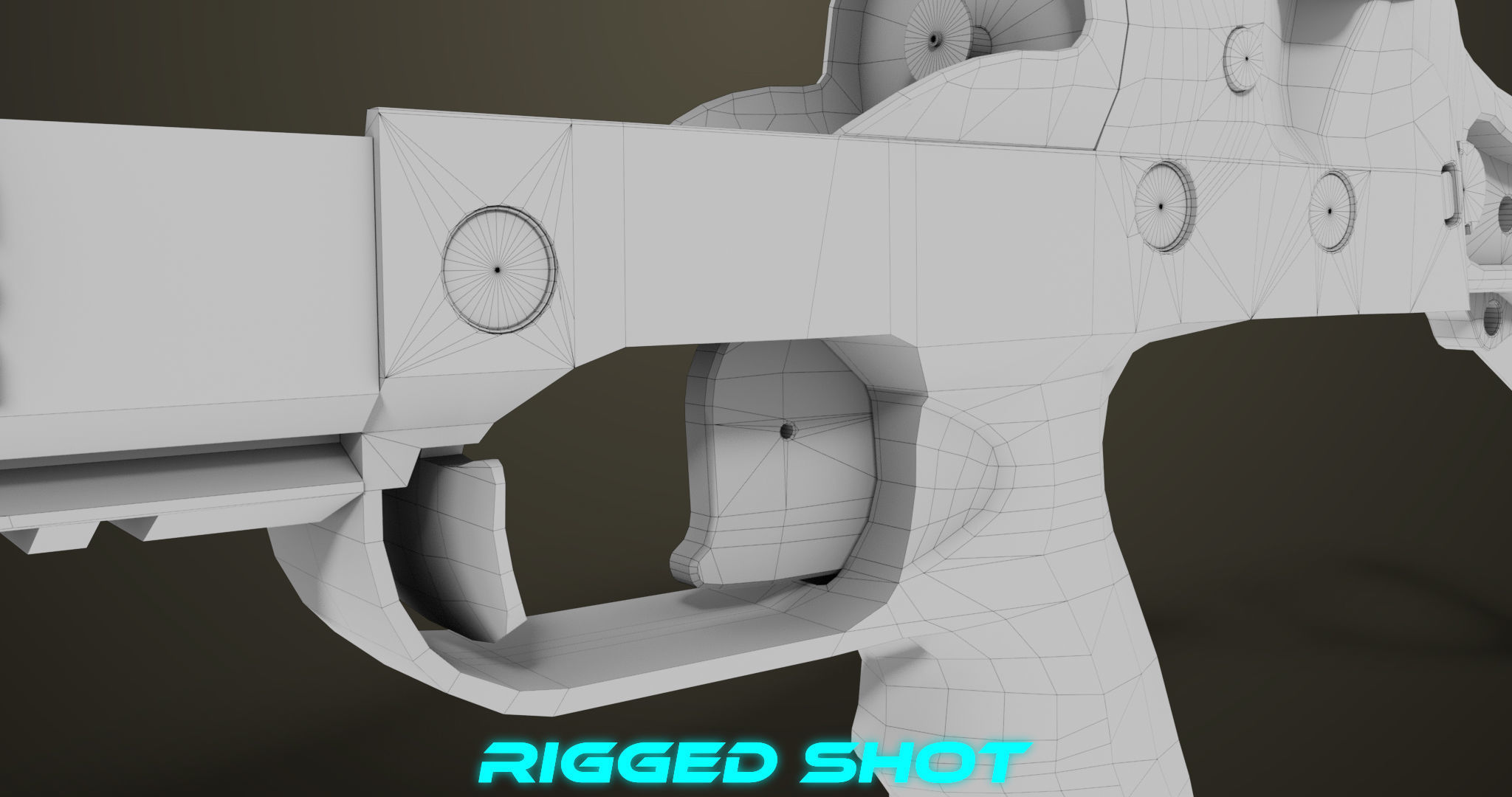 Grenade Launcher 06 Black All PBR Unity UE Textures Low-poly 3D model_39