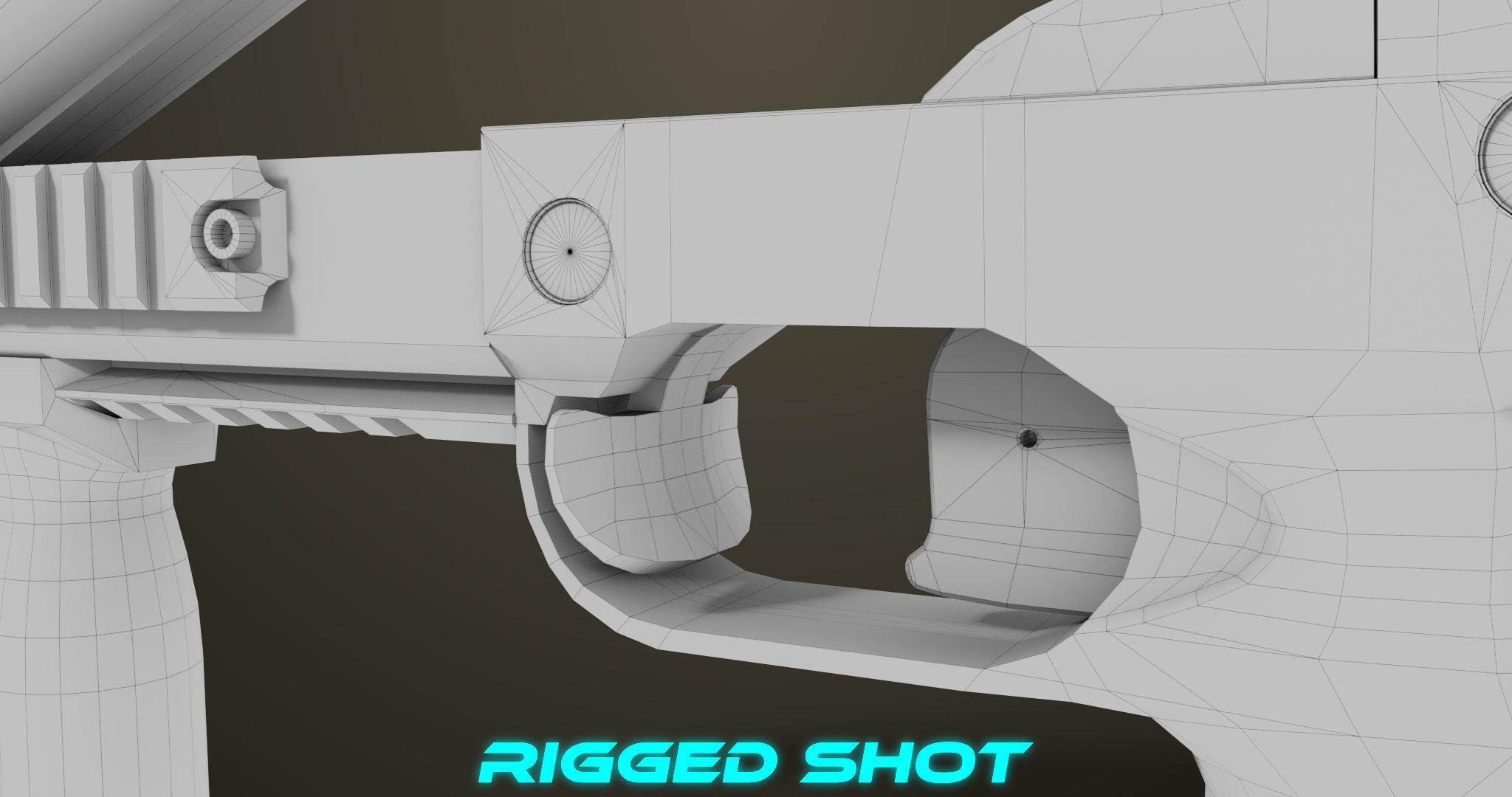 Grenade Launcher 06 Black All PBR Unity UE Textures Low-poly 3D model_37