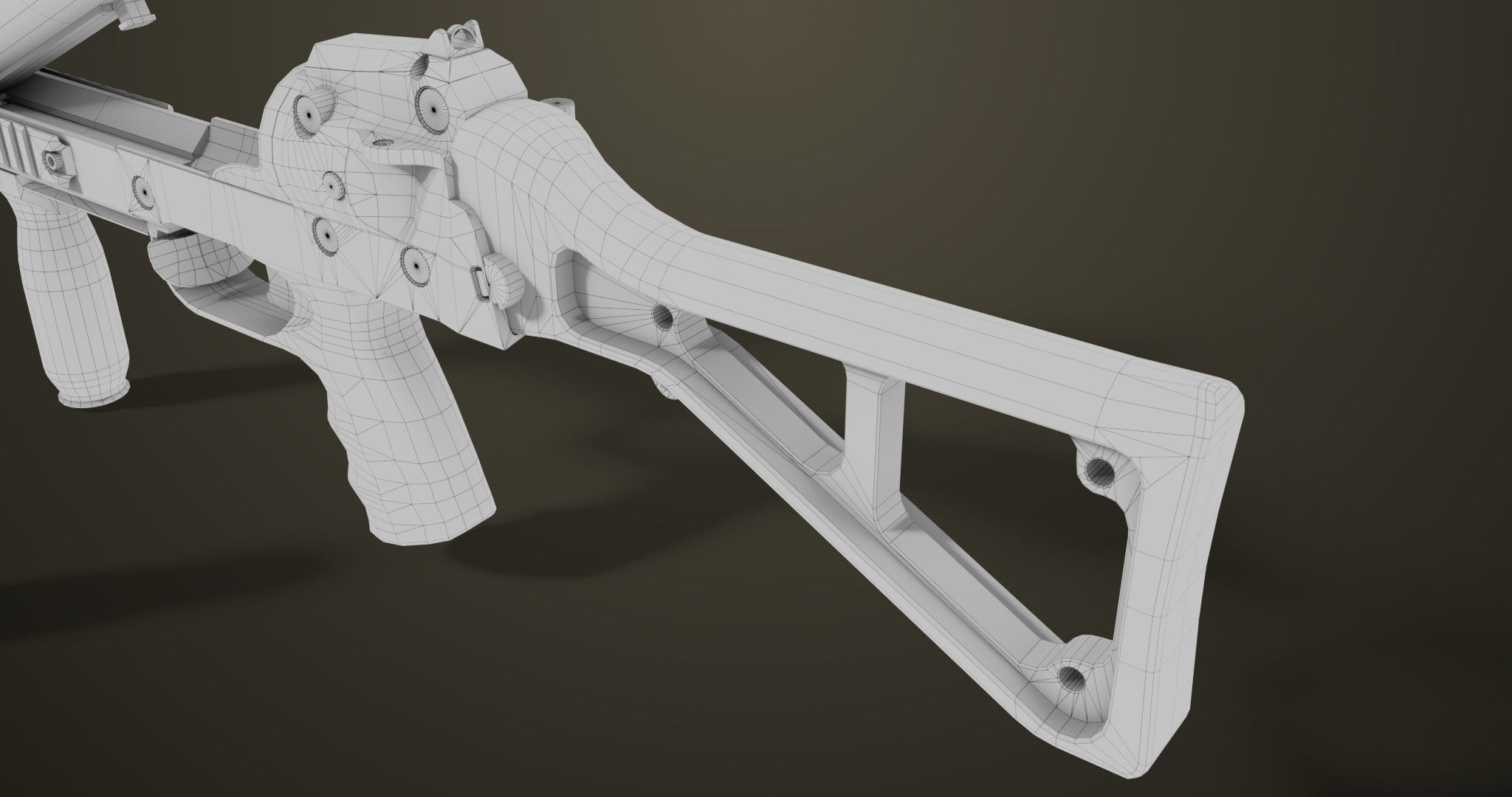 Grenade Launcher 06 Black All PBR Unity UE Textures Low-poly 3D model_43